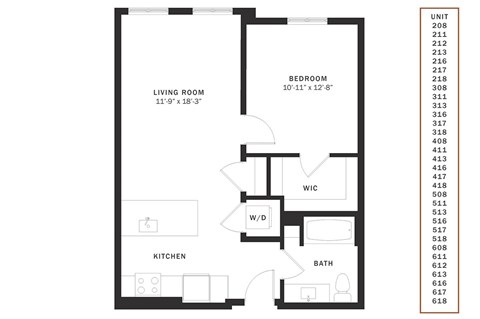 1 Bedroom A2
